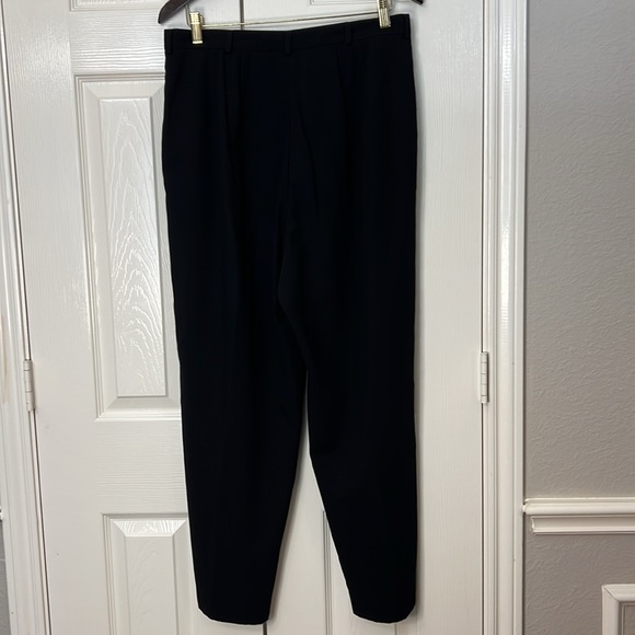 Lane Bryant Venezia Black Pleated Trouser Pants High waisted pockets Sz 14 - Picture 2 of 7